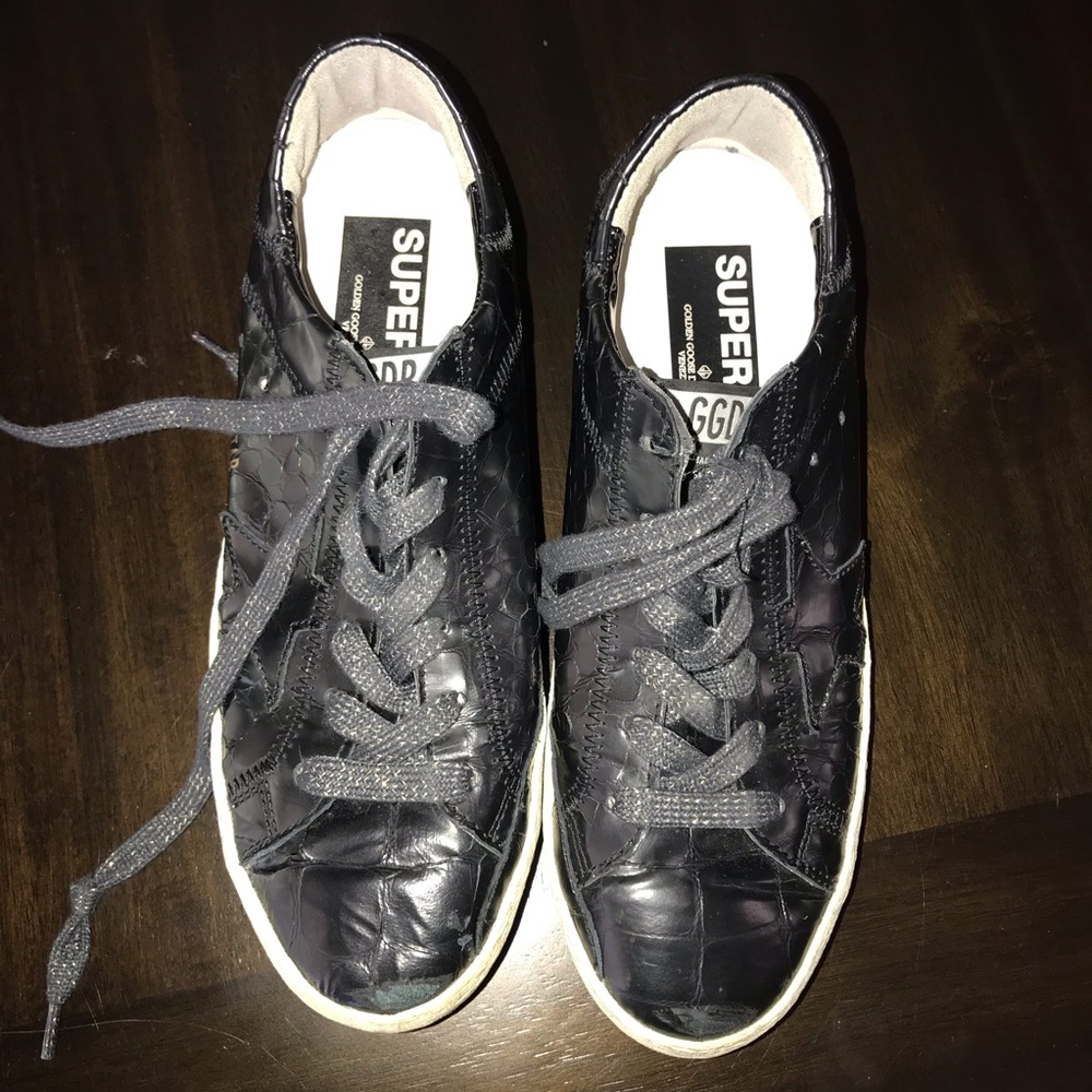Rare Golden Goose black tennis shoes